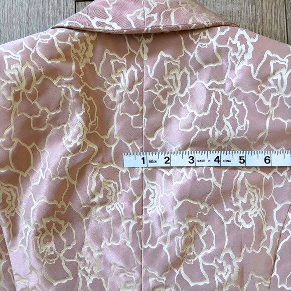 Armani Collezioni Floral Print Brocade Cropped Blazer Size 4 Vintage 90s - Picture 13 of 13